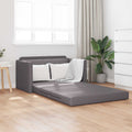 vidaXL Sofa Bed Szary 124 x 71 x 78 cm Sztuczna skóra