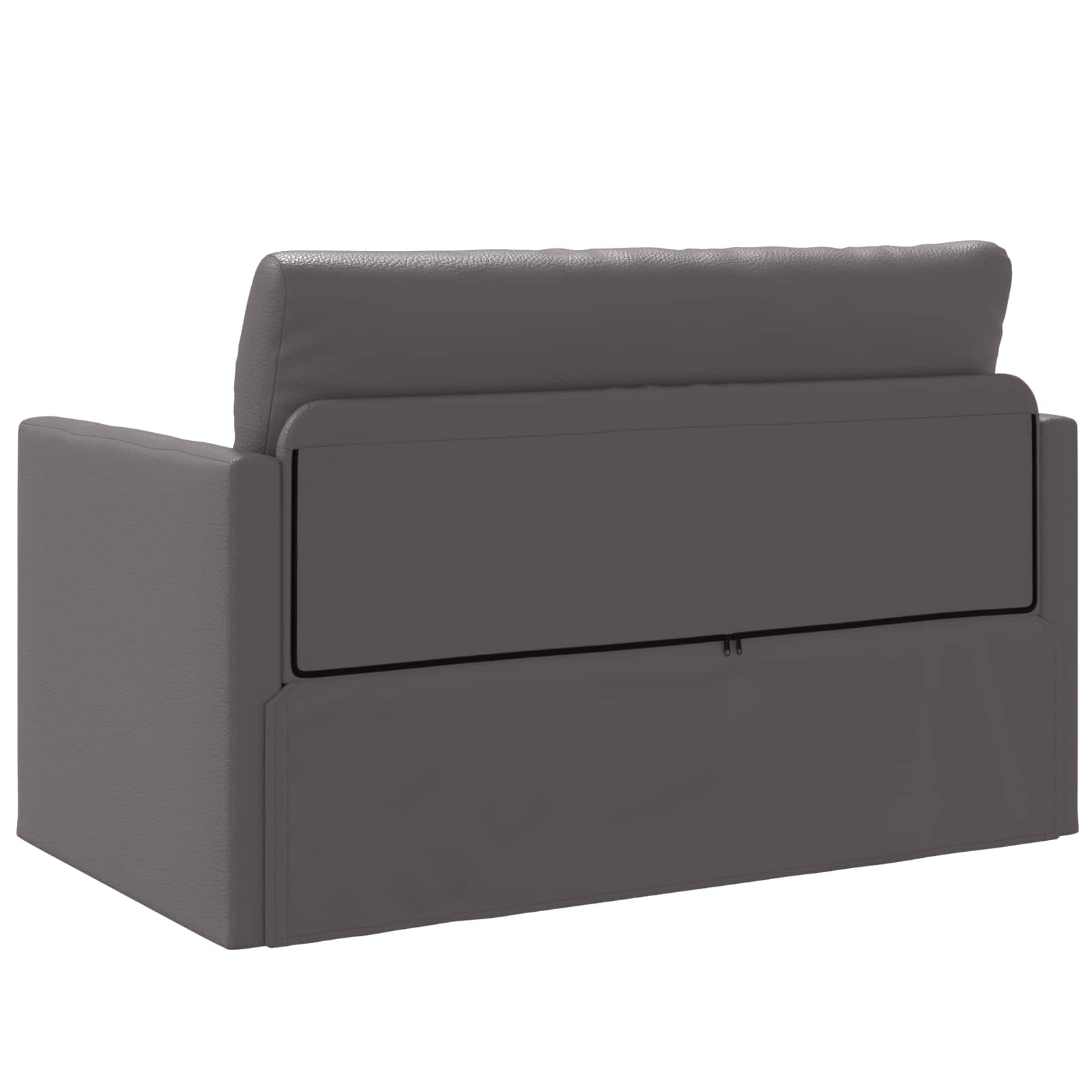 vidaXL Sofa Bed Szary 124 x 71 x 78 cm Sztuczna skóra