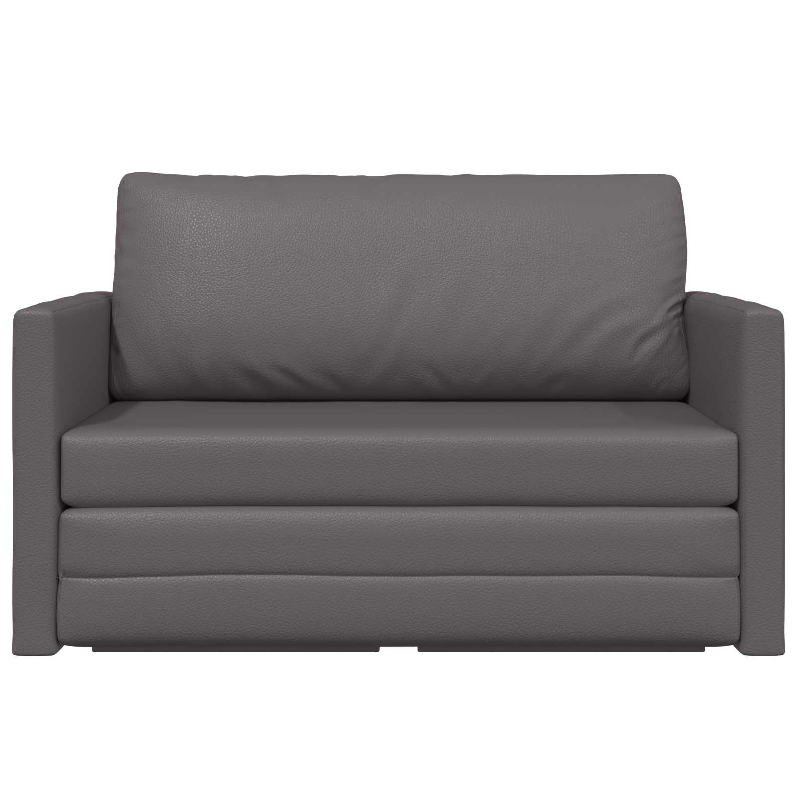 vidaXL Sofa Bed Szary 124 x 71 x 78 cm Sztuczna skóra