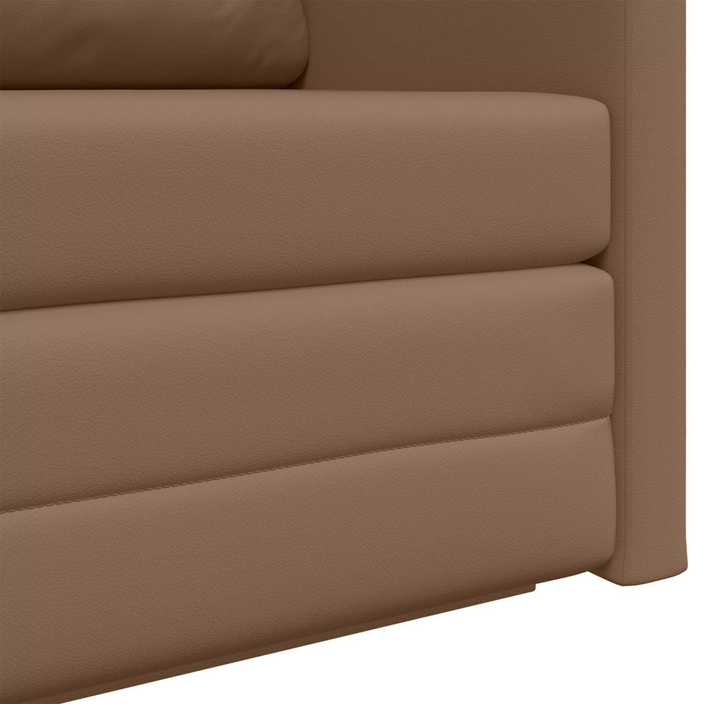 vidaXL Sofa Bed Cappuccino 124 x 71 x 78 cm Sztuczna skóra