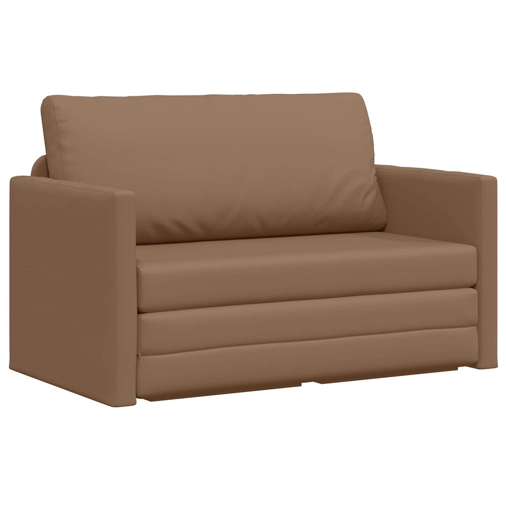 vidaXL Sofa Bed Cappuccino 124 x 71 x 78 cm Sztuczna skóra