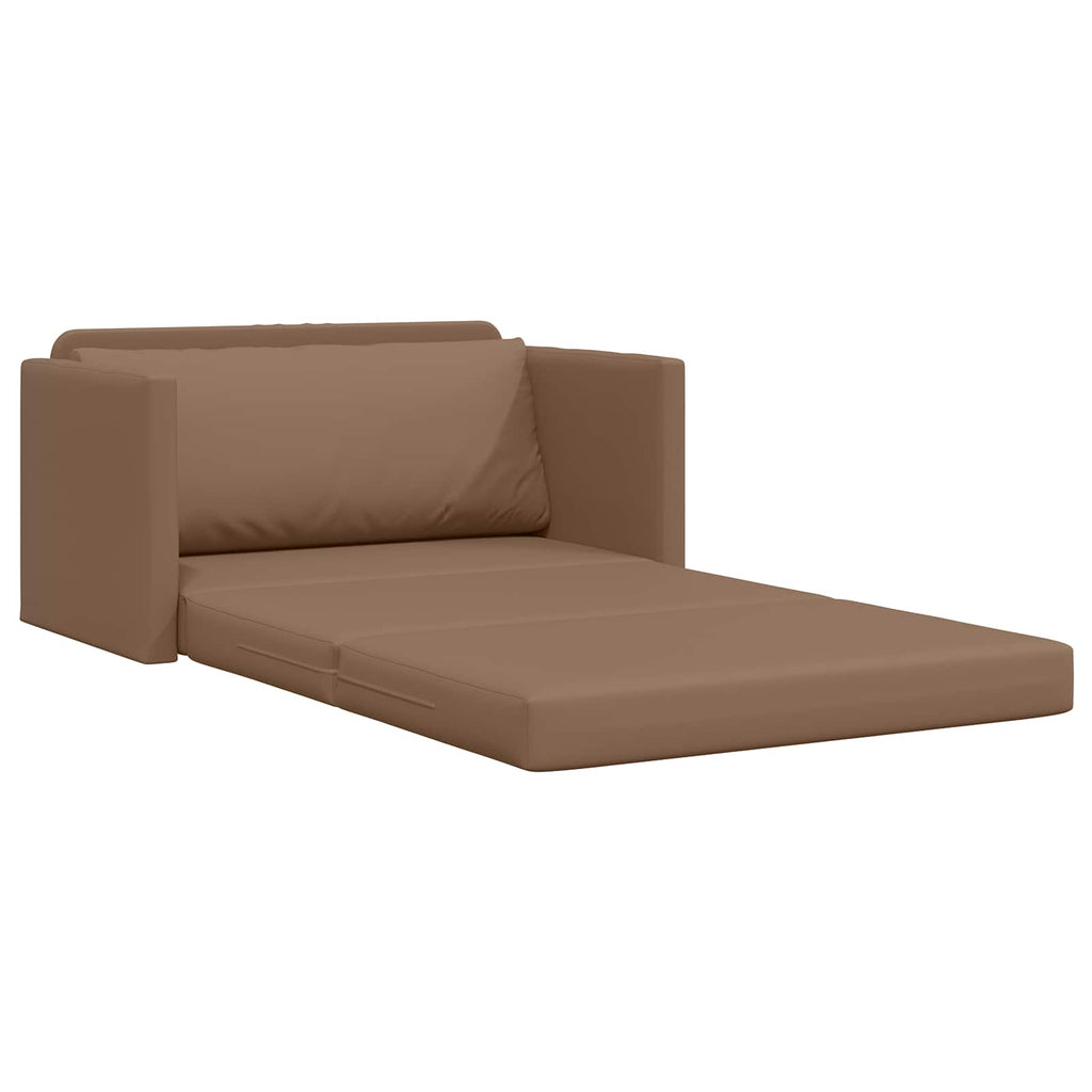 vidaXL Sofa Bed Cappuccino 124 x 71 x 78 cm Sztuczna skóra