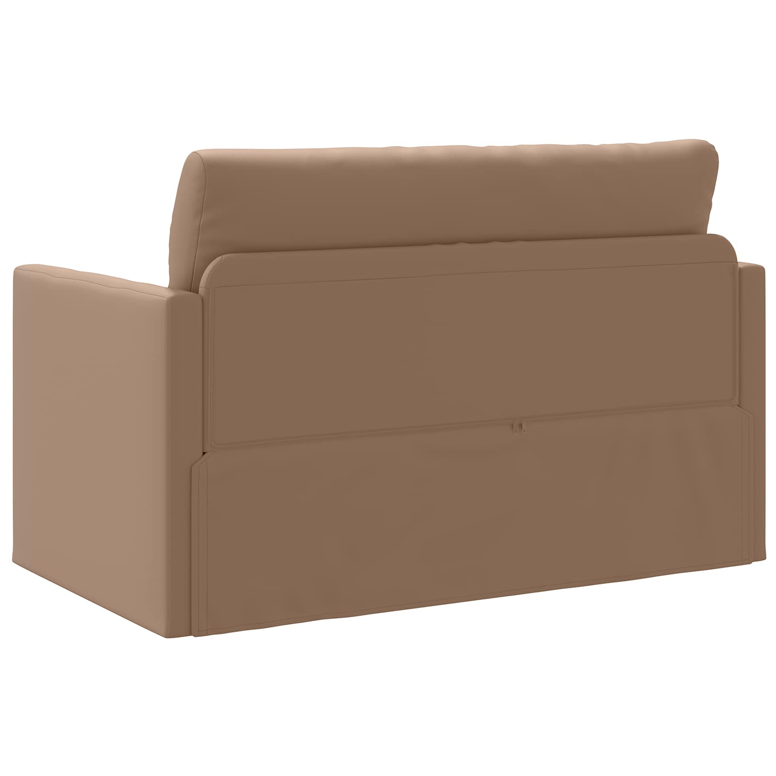vidaXL Sofa Bed Cappuccino 124 x 71 x 78 cm Sztuczna skóra
