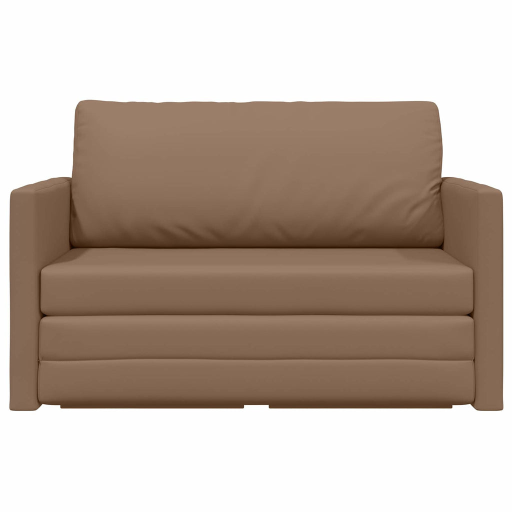vidaXL Sofa Bed Cappuccino 124 x 71 x 78 cm Sztuczna skóra
