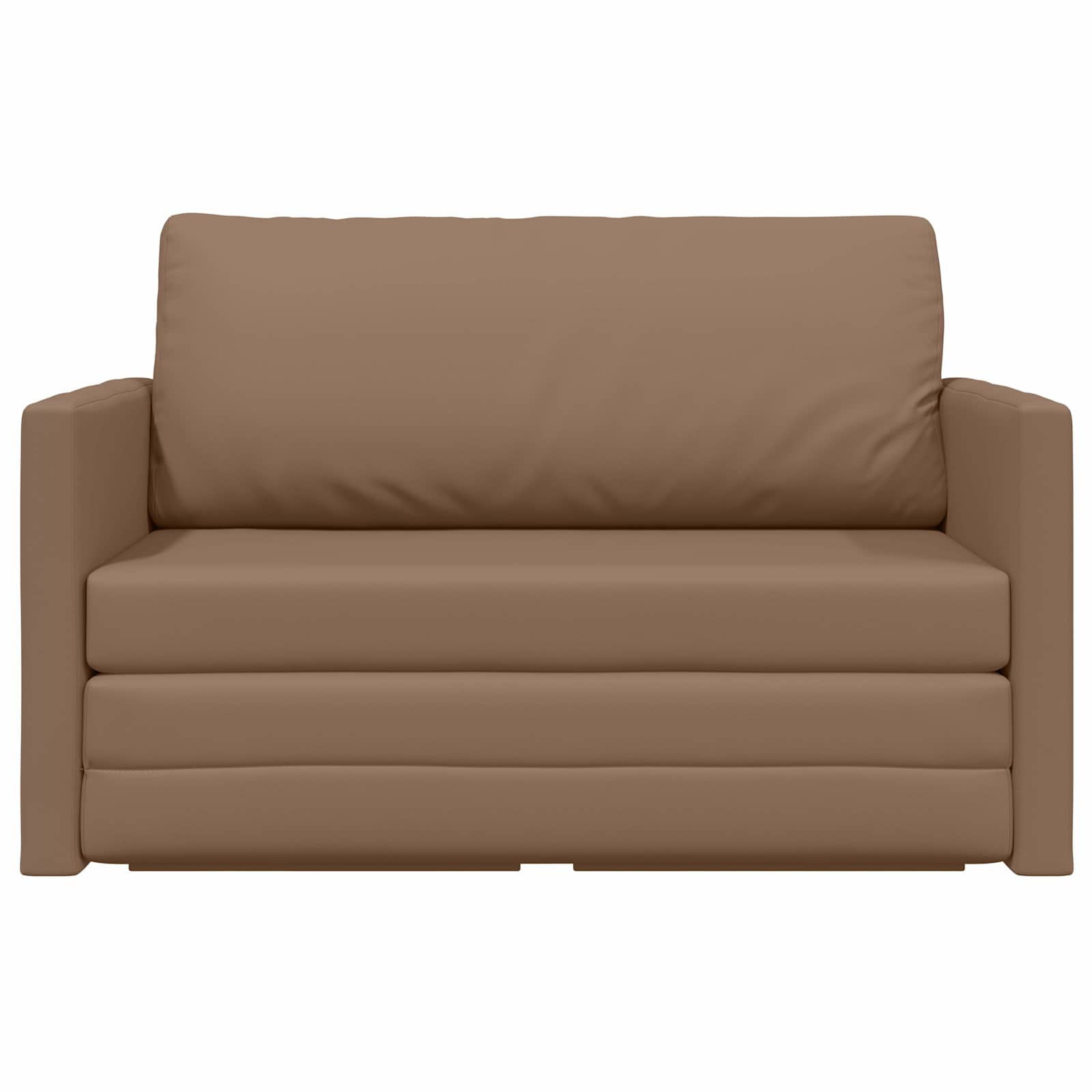 vidaXL Sofa Bed Cappuccino 124 x 71 x 78 cm Sztuczna skóra