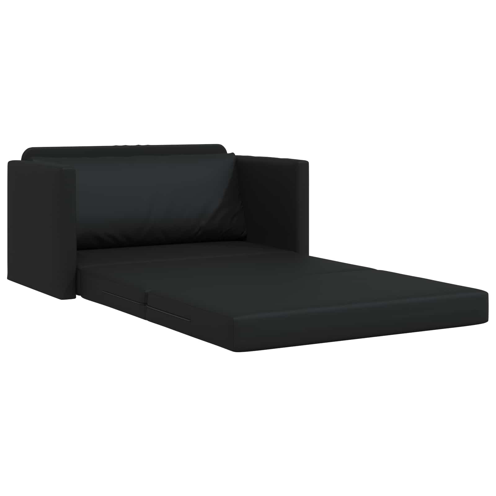 vidaXL Sofa Bed Czarny 124 x 71 x 78 cm Sztuczna skóra