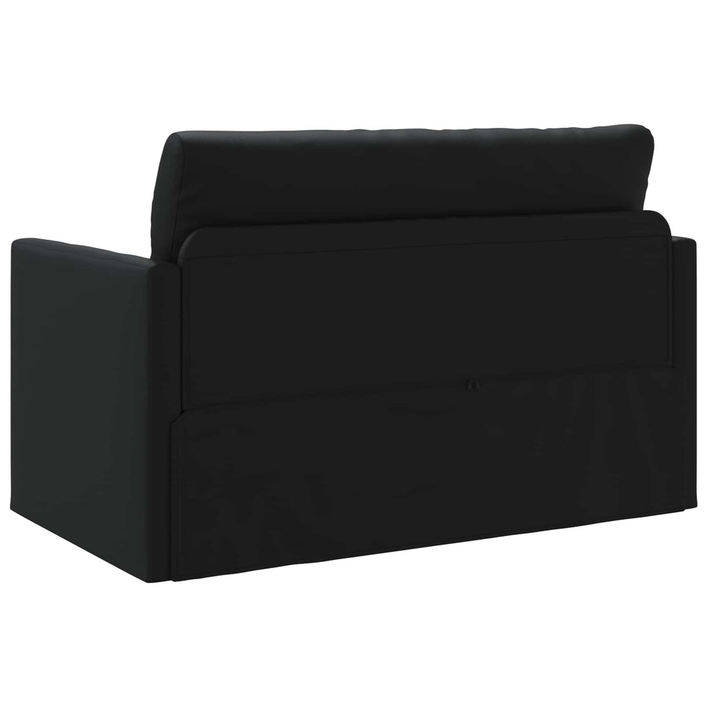 vidaXL Sofa Bed Czarny 124 x 71 x 78 cm Sztuczna skóra