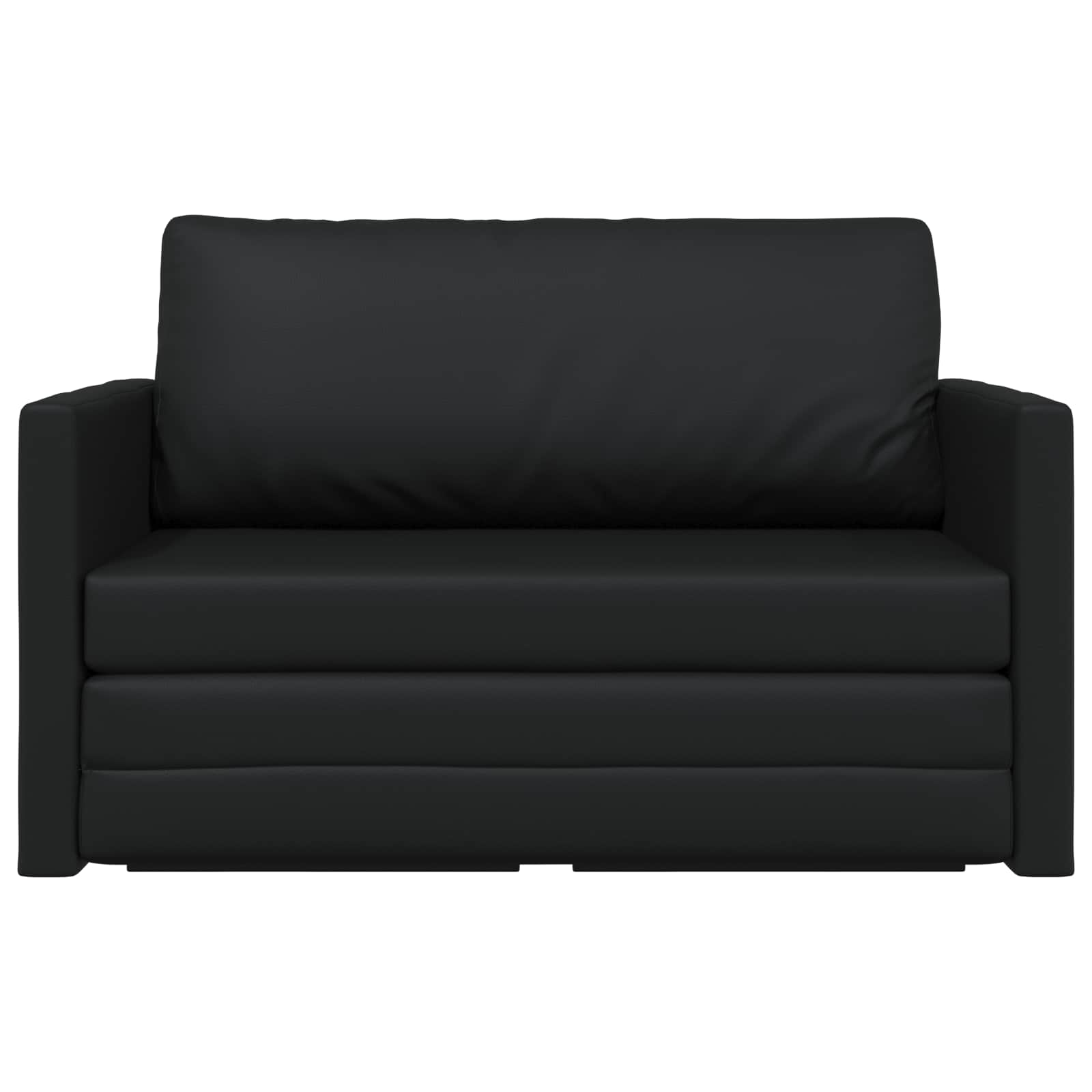 vidaXL Sofa Bed Czarny 124 x 71 x 78 cm Sztuczna skóra