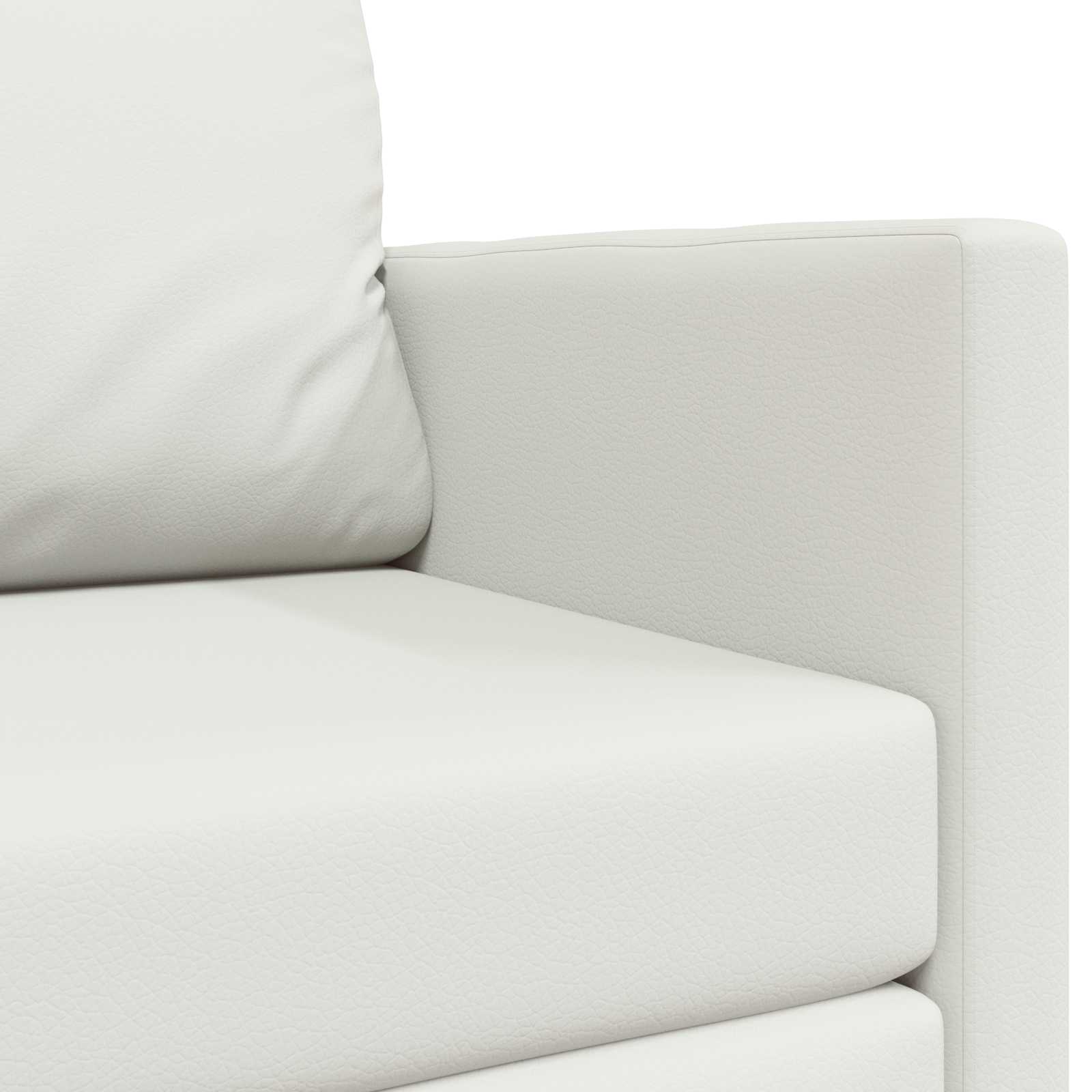 vidaXL Sofa Bed Biały 124 x 71 x 78 cm Sztuczna skóra