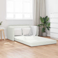 vidaXL Sofa Bed Biały 124 x 71 x 78 cm Sztuczna skóra