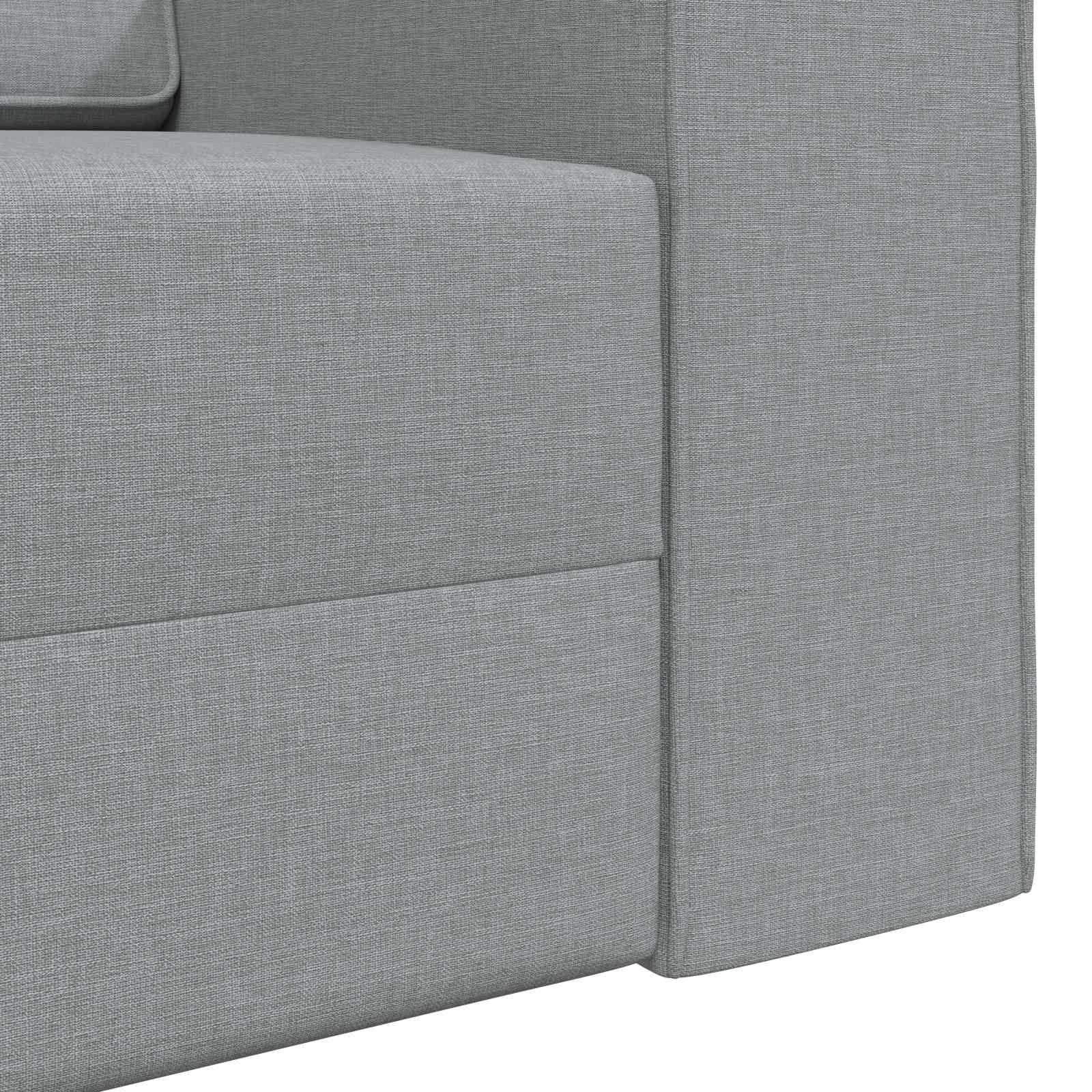 vidaXL Sofa Bed Jasnoszary 245 x 78 x 77 cm tkanina