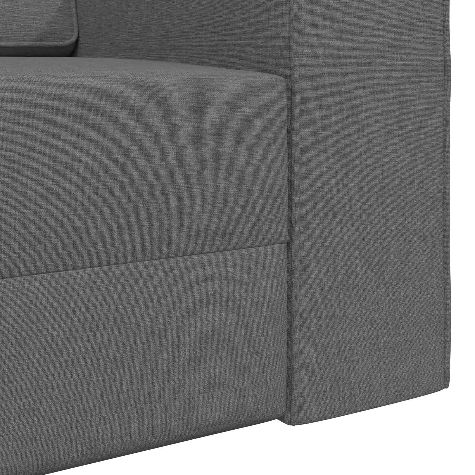 vidaXL Sofa Bed Ciemnoszary 245 x 78 x 77 cm tkanina