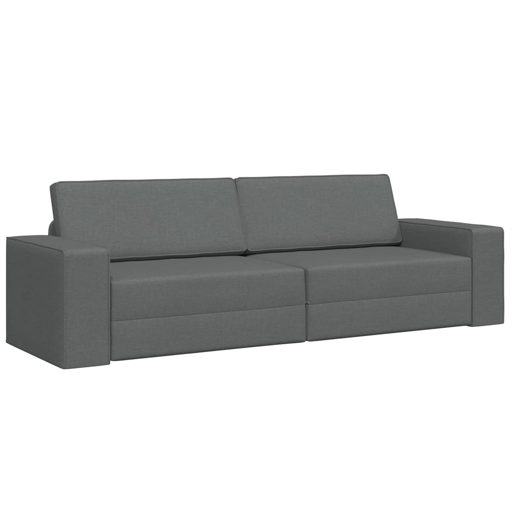 vidaXL Sofa Bed Ciemnoszary 245 x 78 x 77 cm tkanina