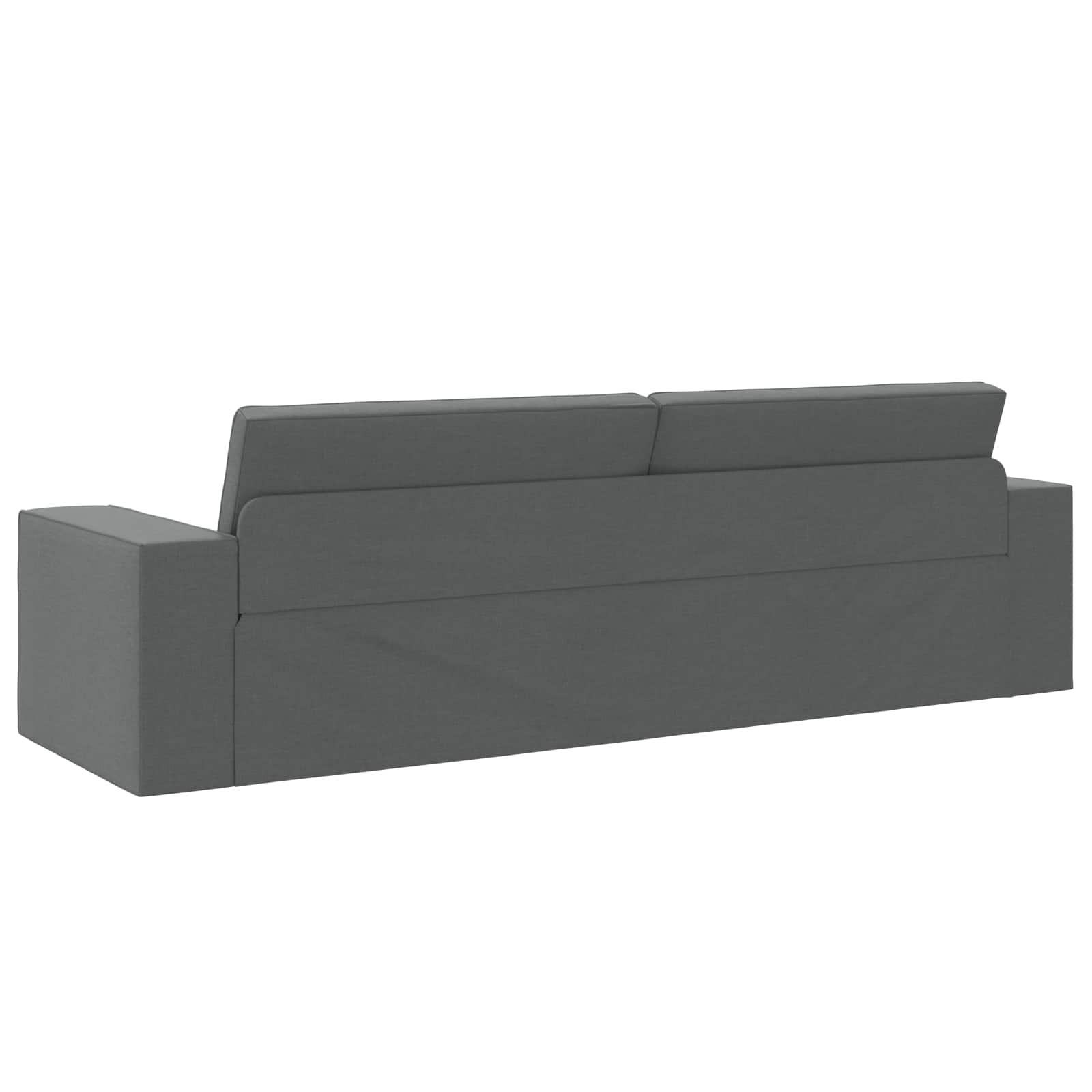 vidaXL Sofa Bed Ciemnoszary 245 x 78 x 77 cm tkanina