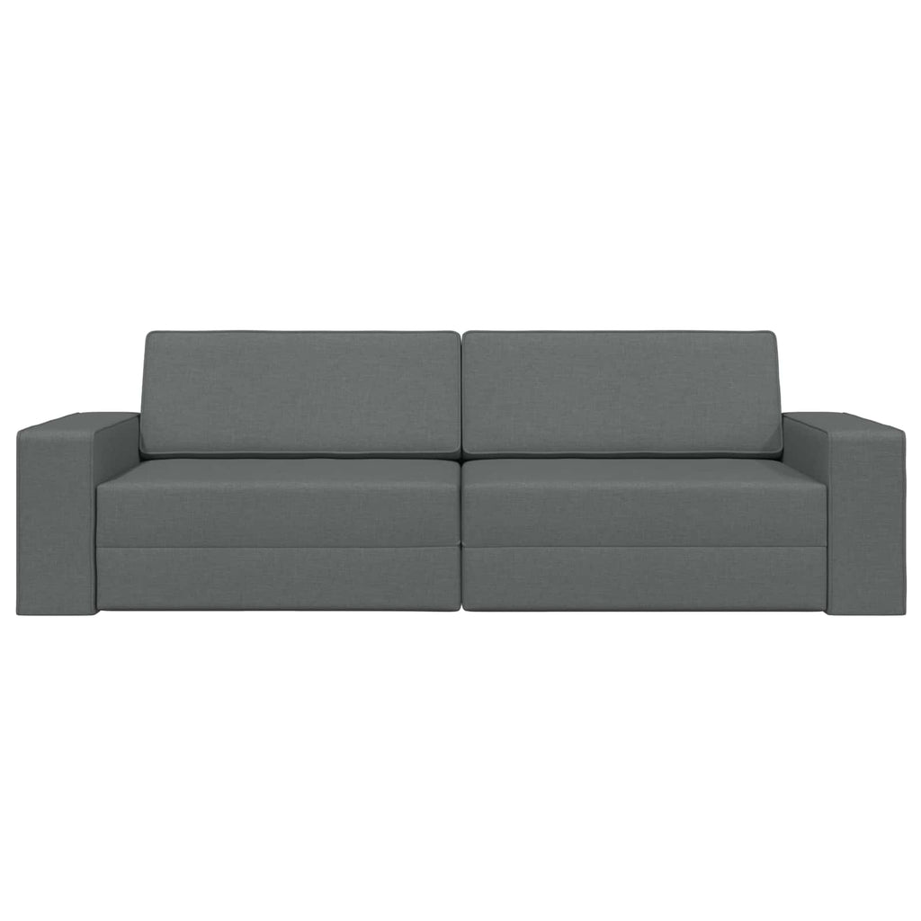 vidaXL Sofa Bed Ciemnoszary 245 x 78 x 77 cm tkanina