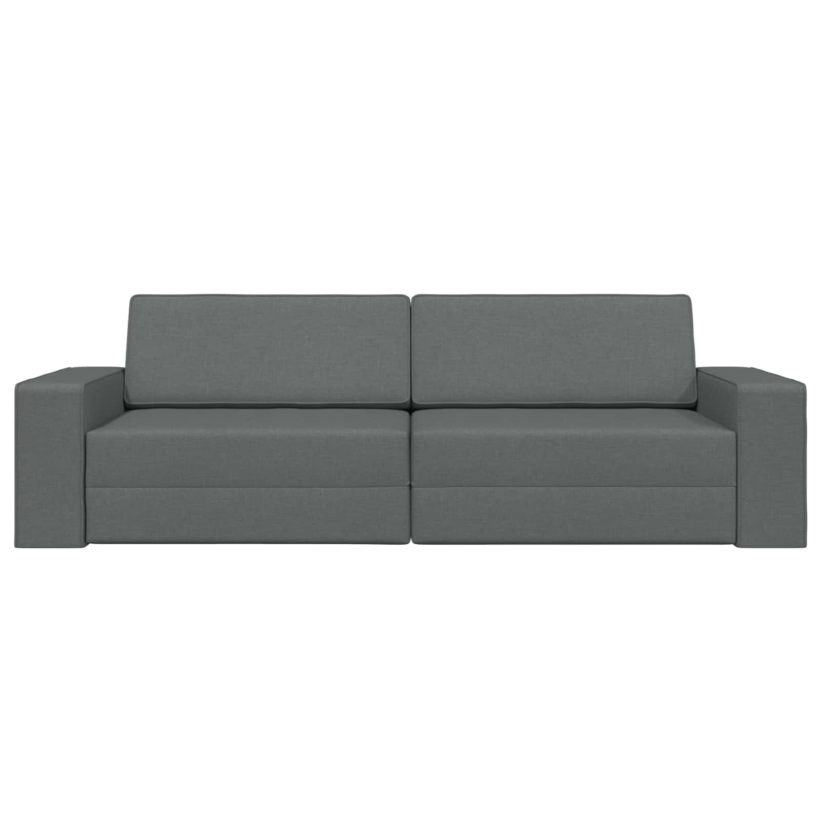 vidaXL Sofa Bed Ciemnoszary 245 x 78 x 77 cm tkanina