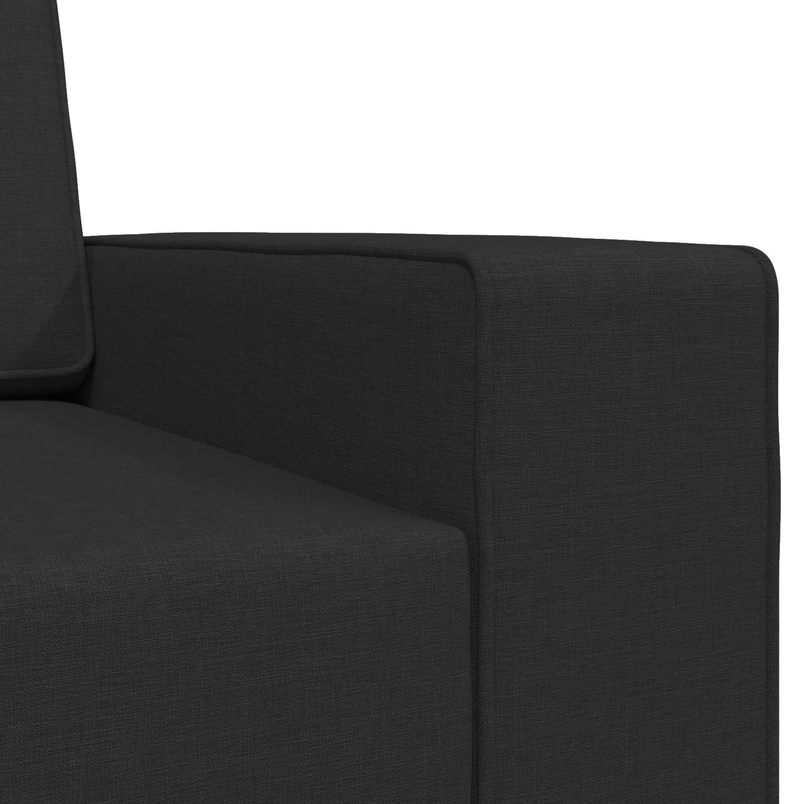 vidaXL Sofa Bed Czarny 245 x 78 x 77 cm tkanina