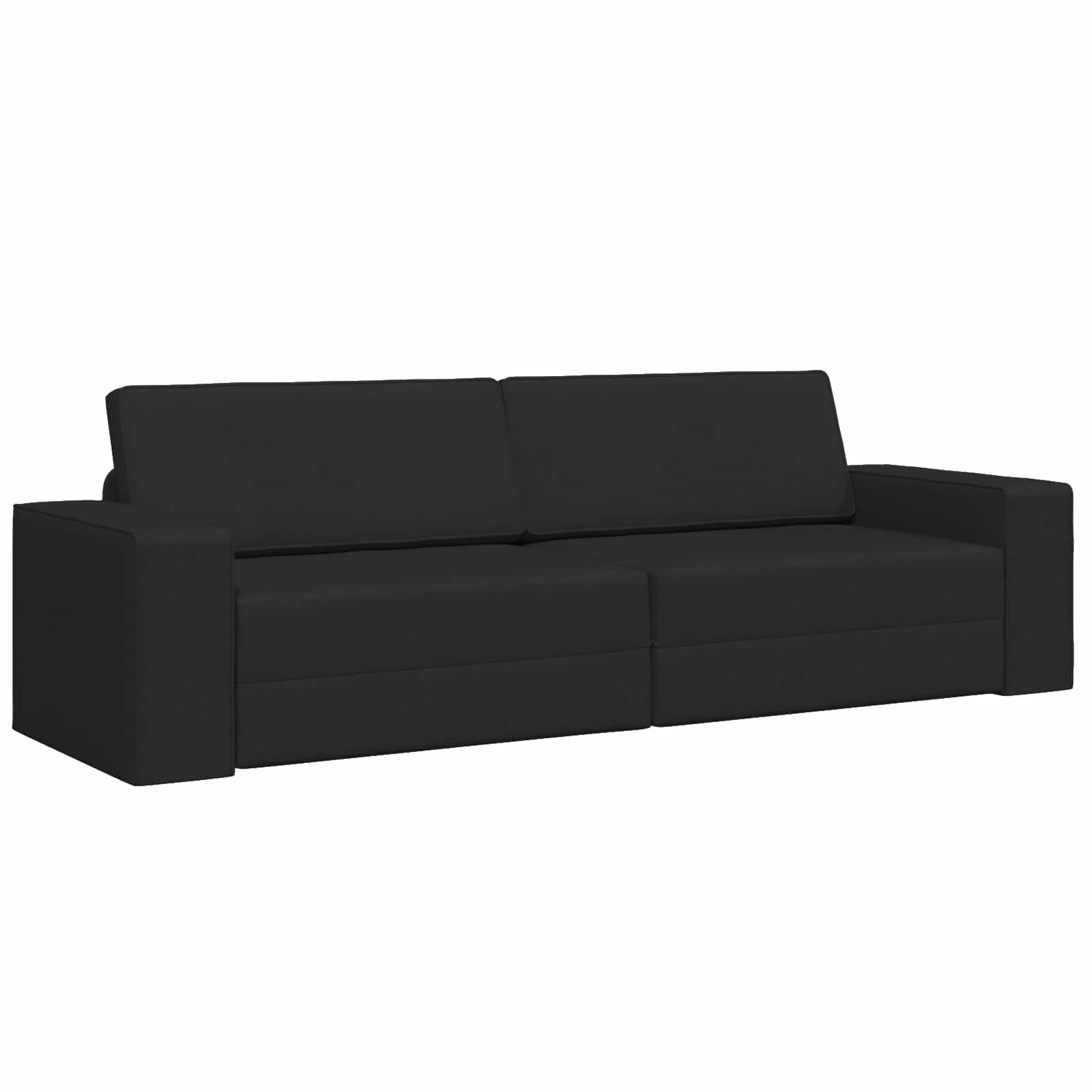 vidaXL Sofa Bed Czarny 245 x 78 x 77 cm tkanina
