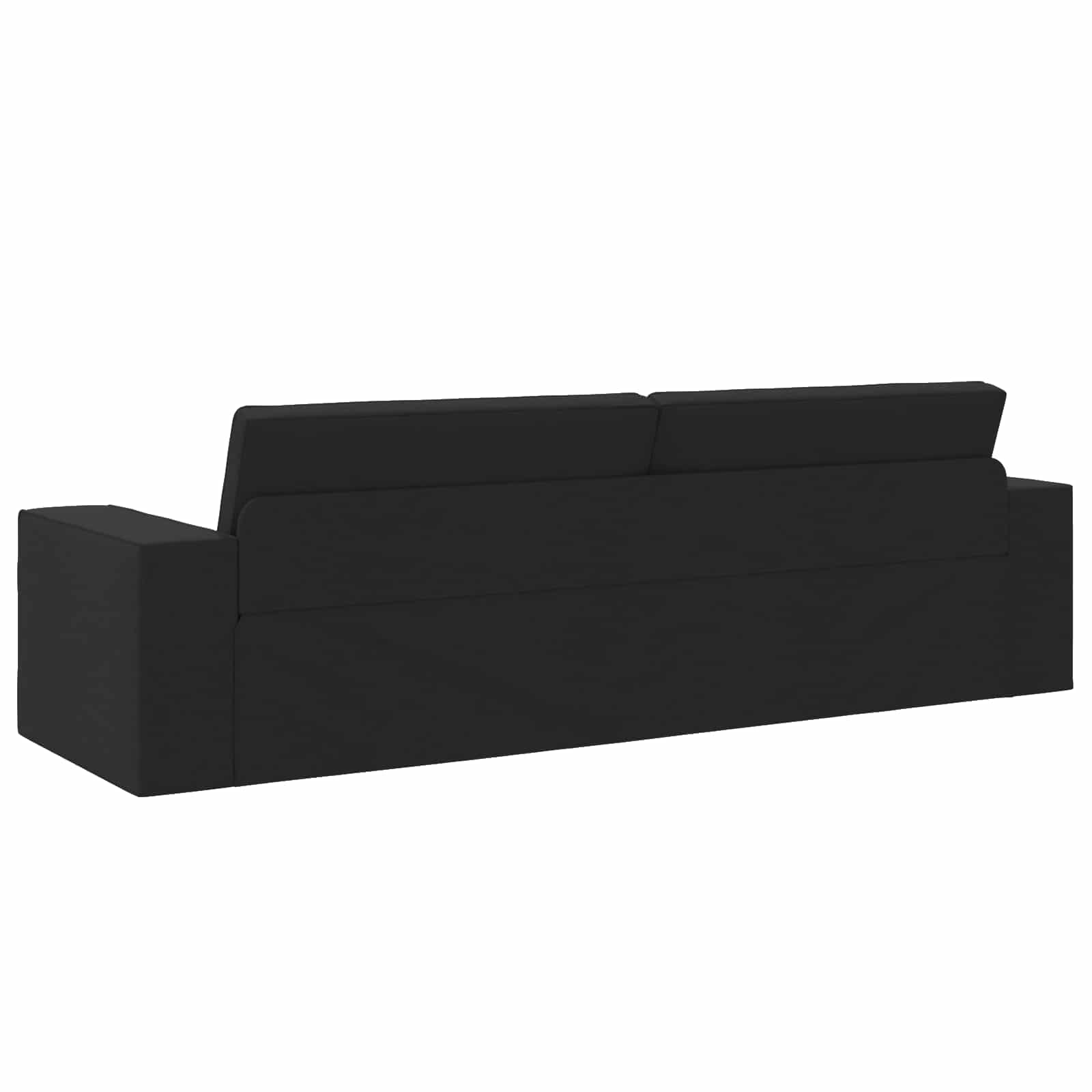 vidaXL Sofa Bed Czarny 245 x 78 x 77 cm tkanina