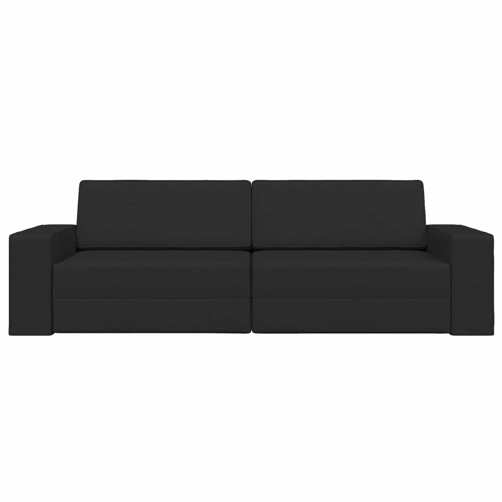 vidaXL Sofa Bed Czarny 245 x 78 x 77 cm tkanina