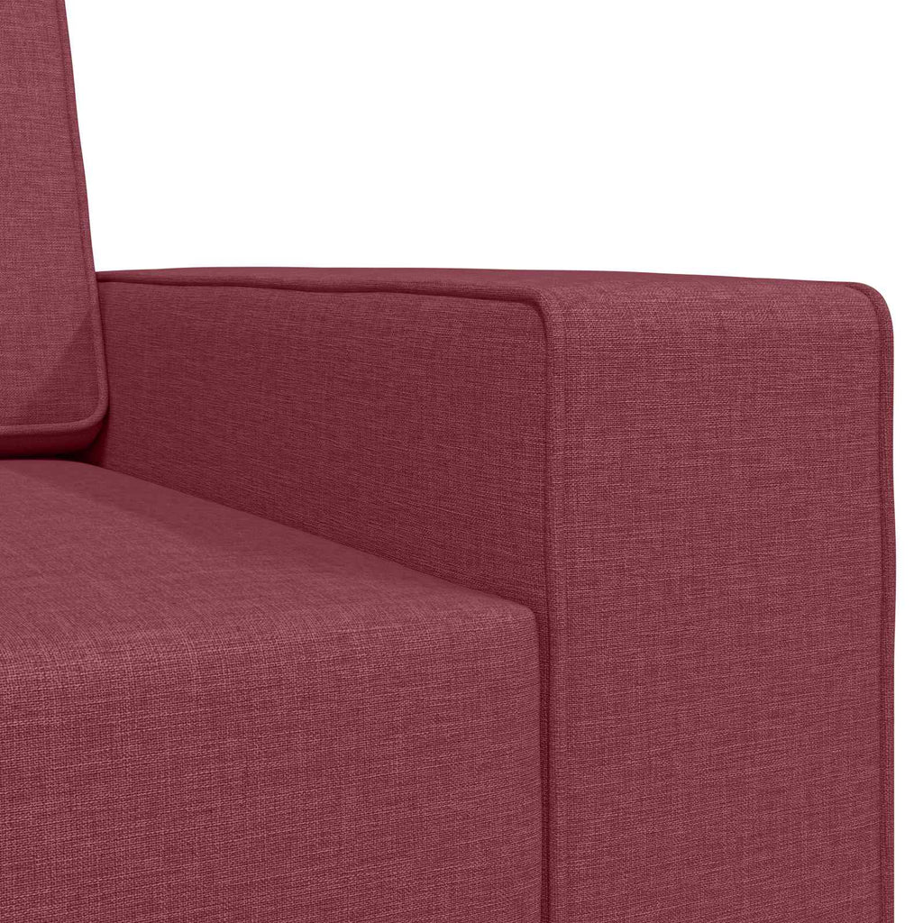vidaXL Sofa Bed Czerwone wino 245 x 78 x 77 cm tkanina