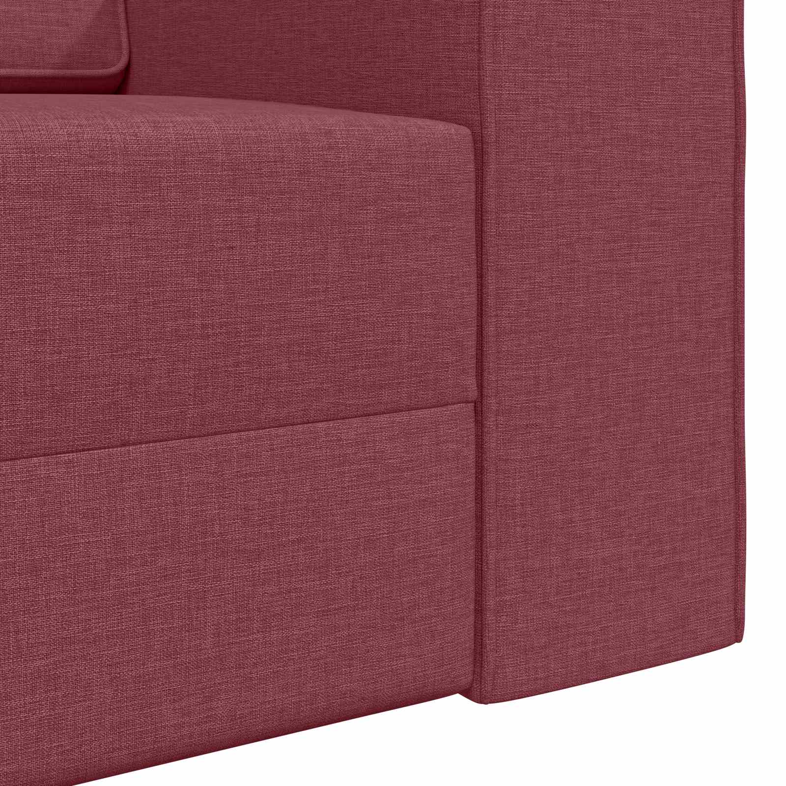vidaXL Sofa Bed Czerwone wino 245 x 78 x 77 cm tkanina
