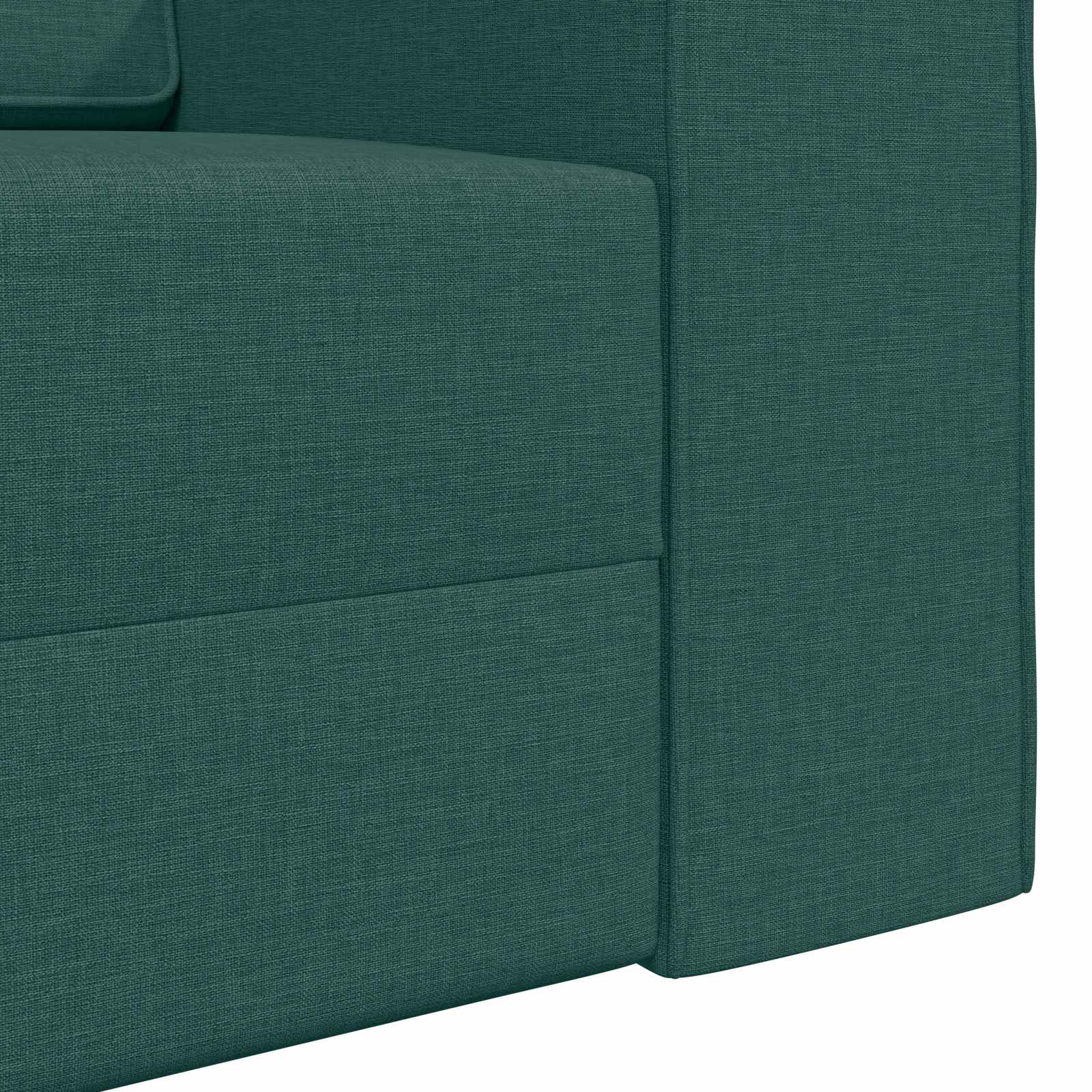 vidaXL Sofa Bed Ciemna zieleń 245 x 78 x 77 cm tkanina
