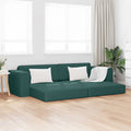 vidaXL Sofa Bed Ciemna zieleń 245 x 78 x 77 cm tkanina