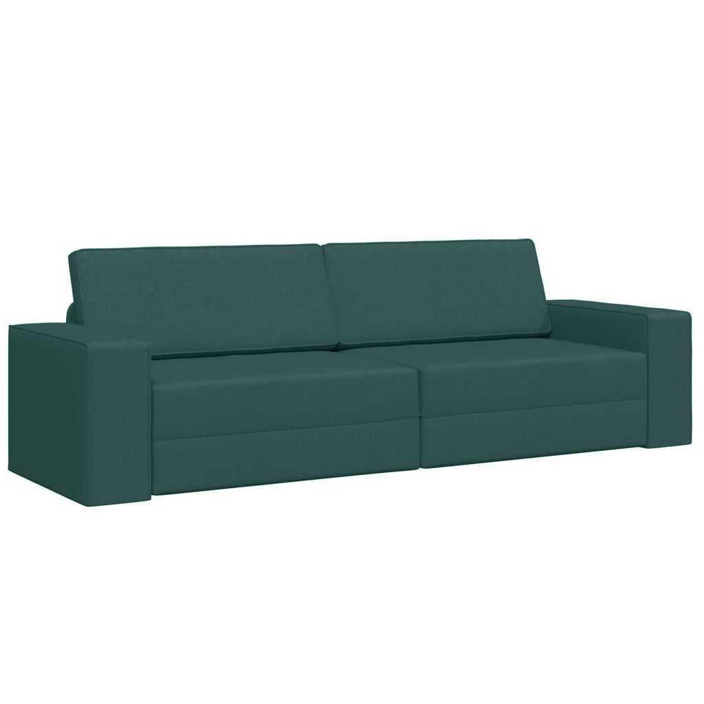 vidaXL Sofa Bed Ciemna zieleń 245 x 78 x 77 cm tkanina