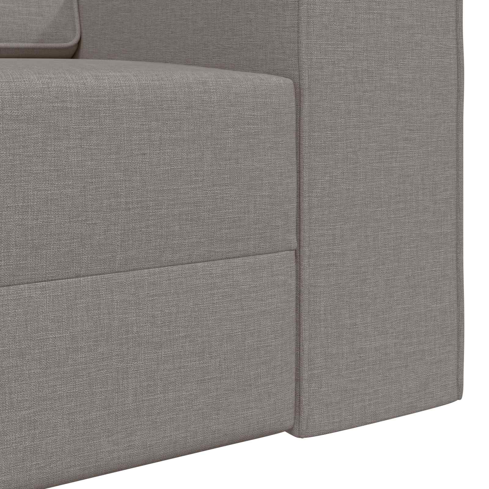 vidaXL Sofa Bed Ciemnoszary 245 x 78 x 77 cm tkanina
