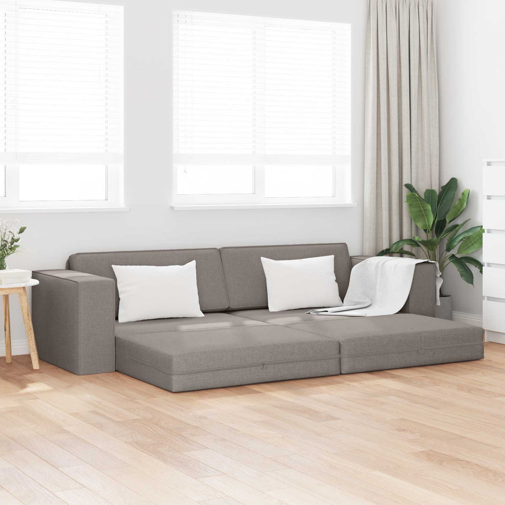 vidaXL Sofa Bed Ciemnoszary 245 x 78 x 77 cm tkanina