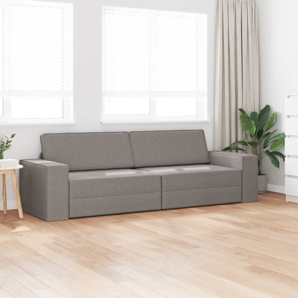 vidaXL Sofa Bed Ciemnoszary 245 x 78 x 77 cm tkanina