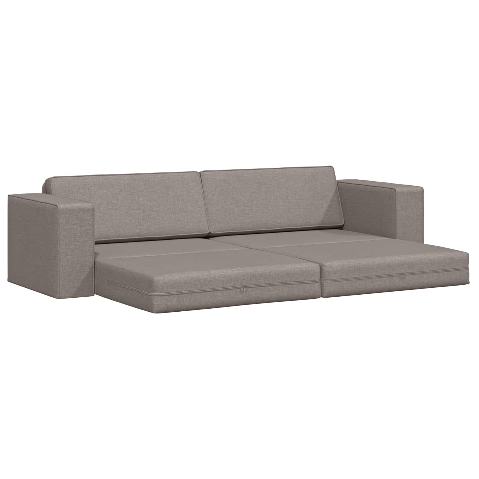 vidaXL Sofa Bed Ciemnoszary 245 x 78 x 77 cm tkanina