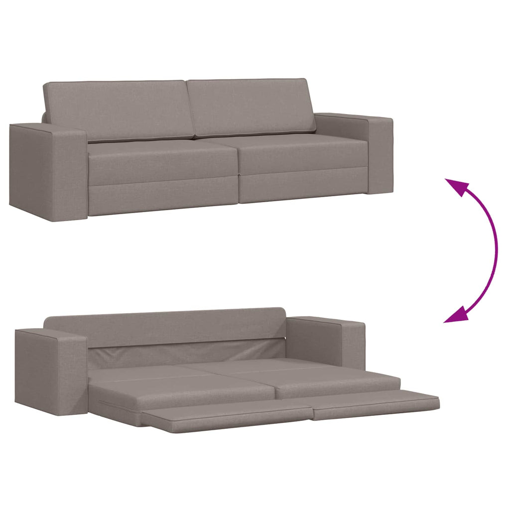 vidaXL Sofa Bed Ciemnoszary 245 x 78 x 77 cm tkanina
