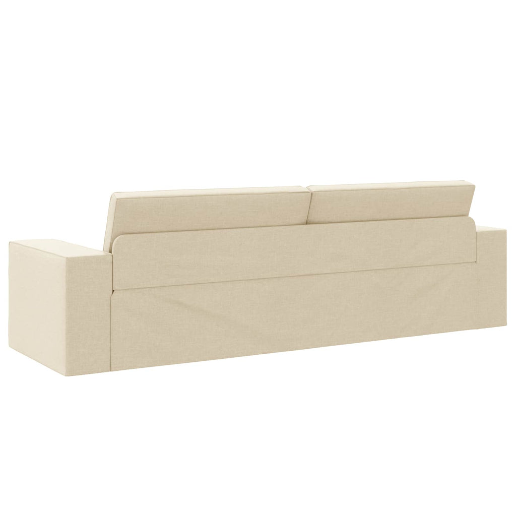 vidaXL Sofa Bed Kremowy 245 x 78 x 77 cm tkanina