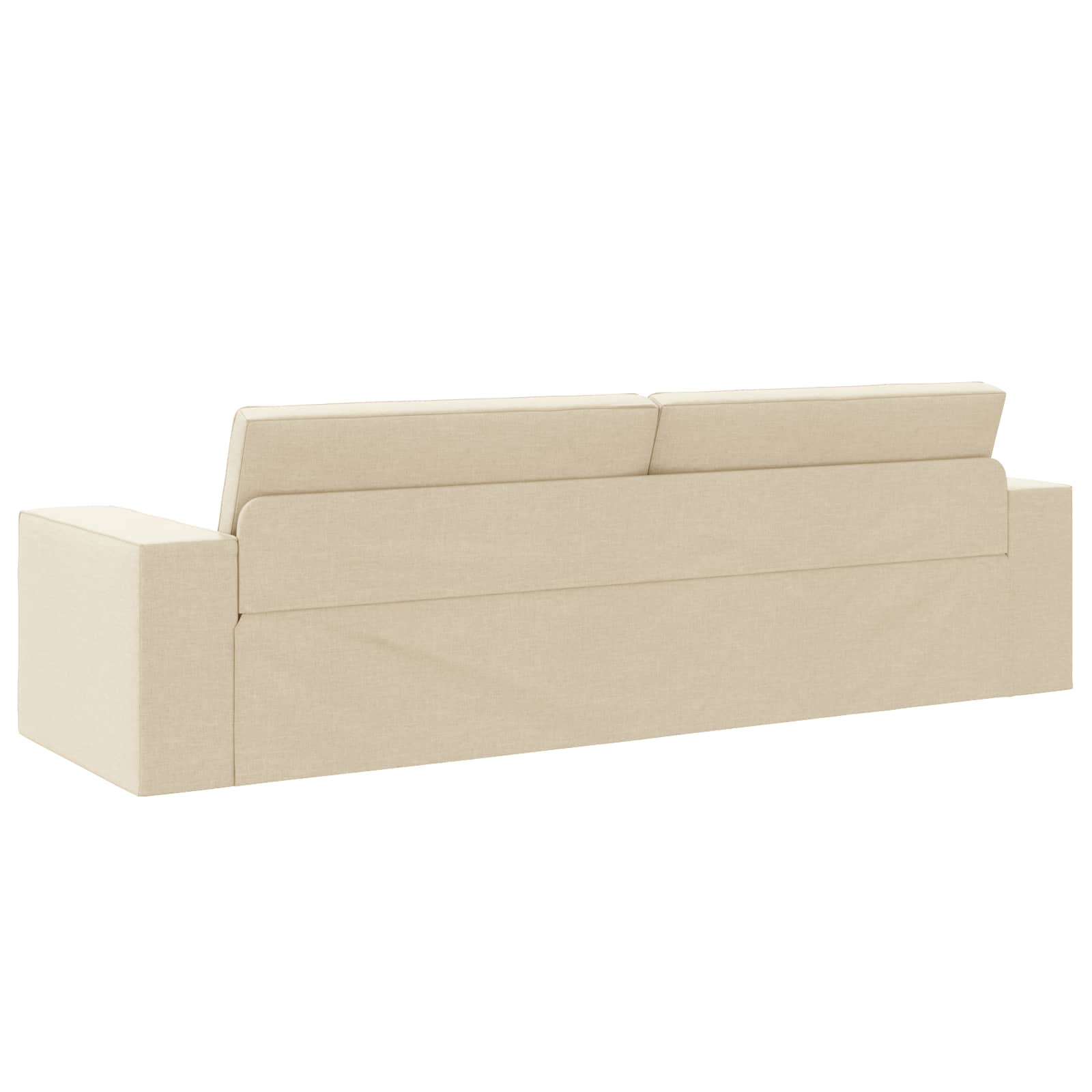 vidaXL Sofa Bed Kremowy 245 x 78 x 77 cm tkanina