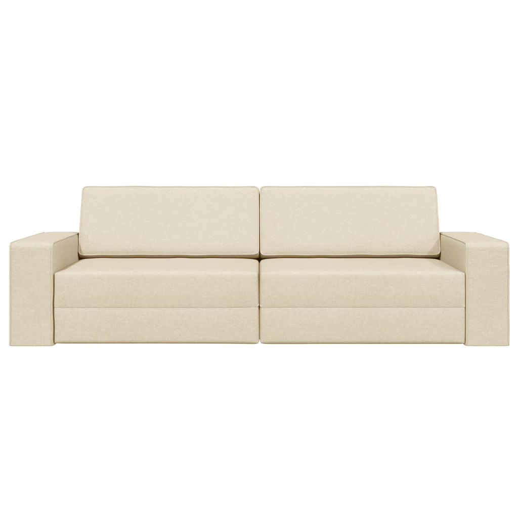 vidaXL Sofa Bed Kremowy 245 x 78 x 77 cm tkanina