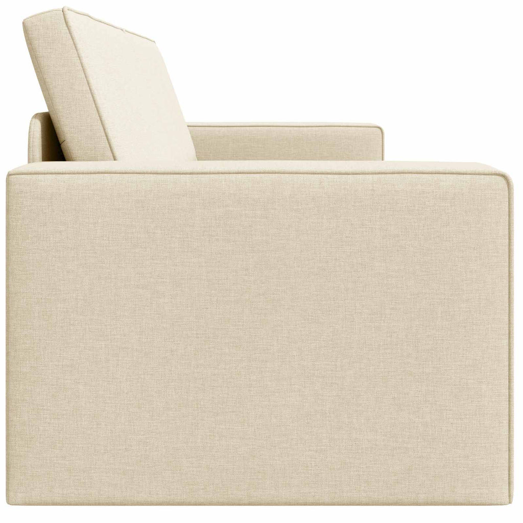vidaXL Sofa Bed Kremowy 245 x 78 x 77 cm tkanina