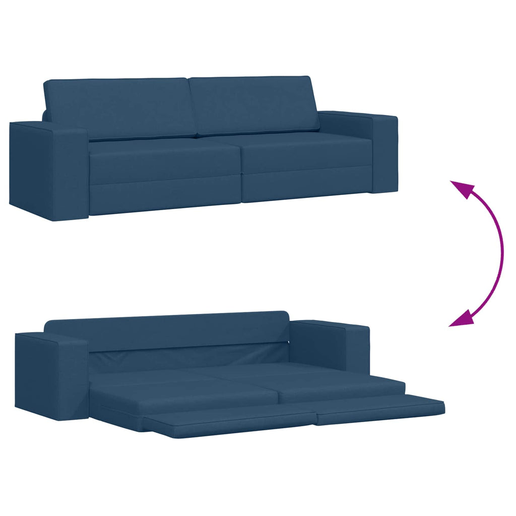 vidaXL Sofa Bed Granatowy 245 x 78 x 77 cm tkanina