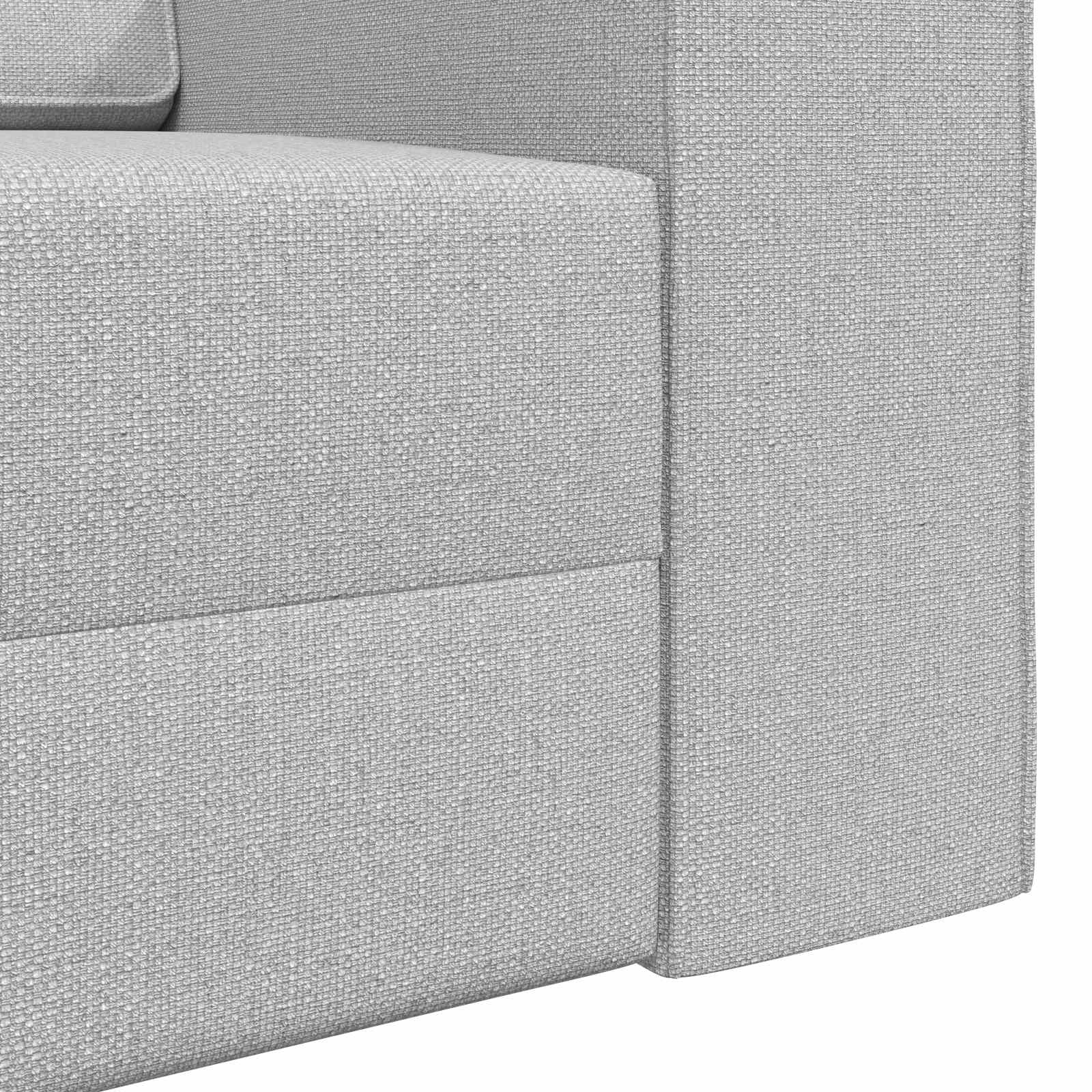 vidaXL Sofa Bed Szary chmur 245 x 78 x 77 cm tkanina
