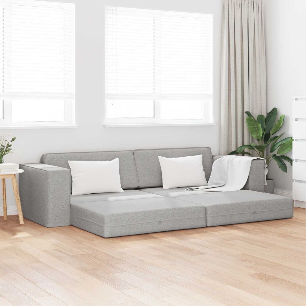 vidaXL Sofa Bed Szary chmur 245 x 78 x 77 cm tkanina