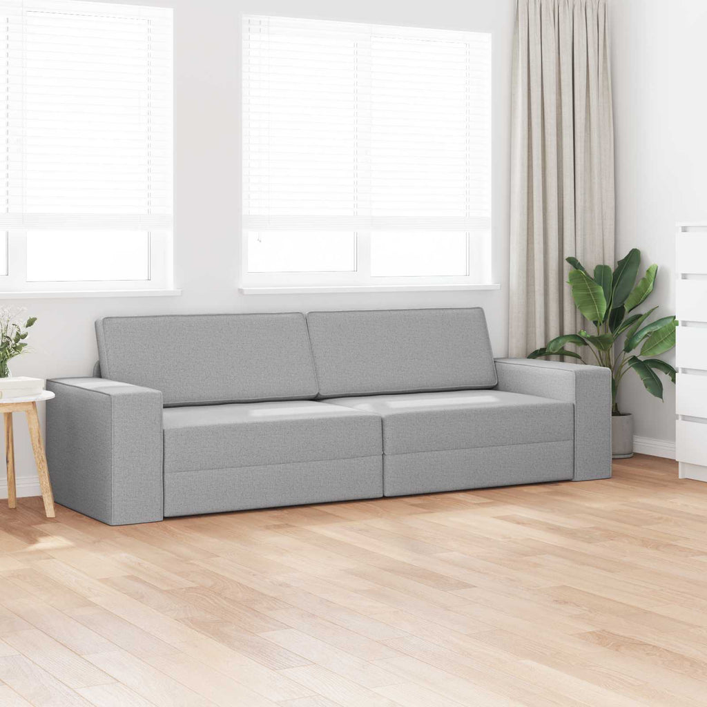 vidaXL Sofa Bed Szary chmur 245 x 78 x 77 cm tkanina