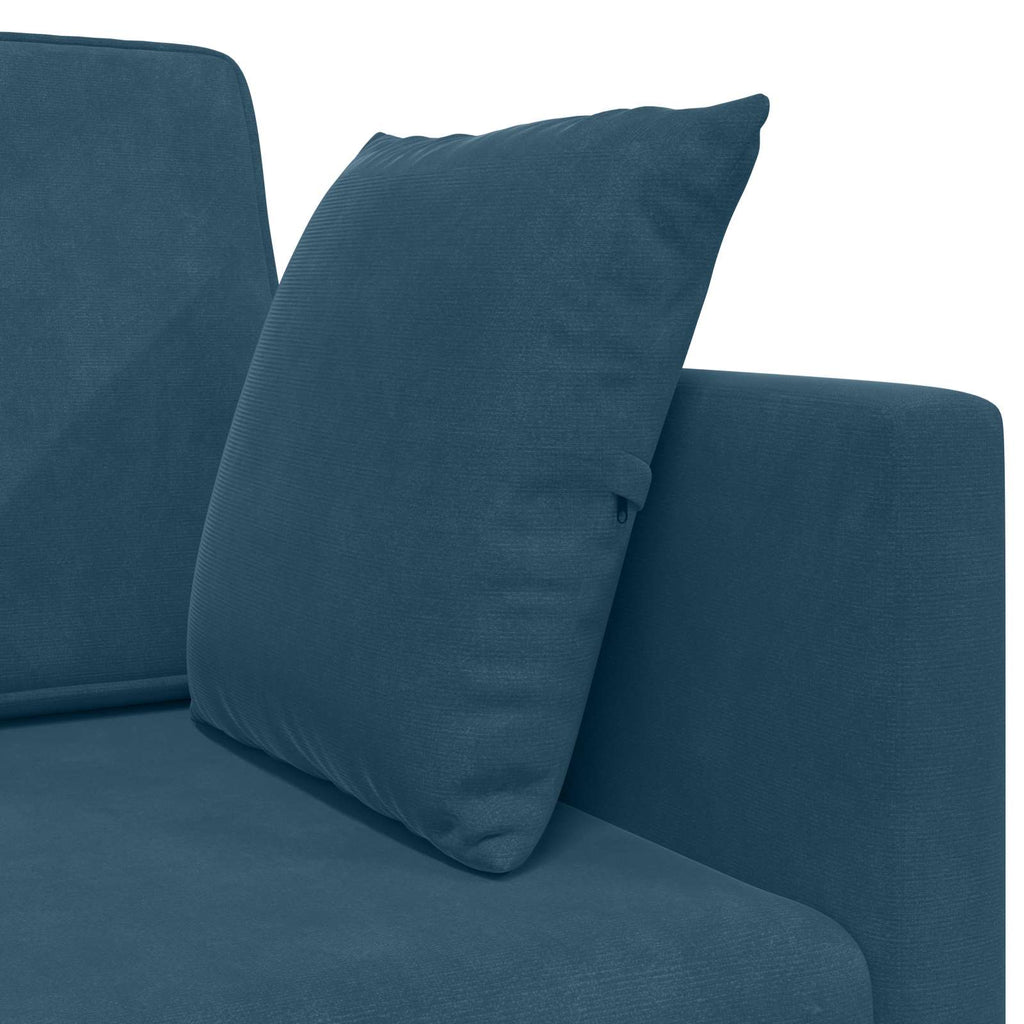vidaXL Sofa podłogowa z funkcją spania Niebieski 213 x 70 x 77 cm