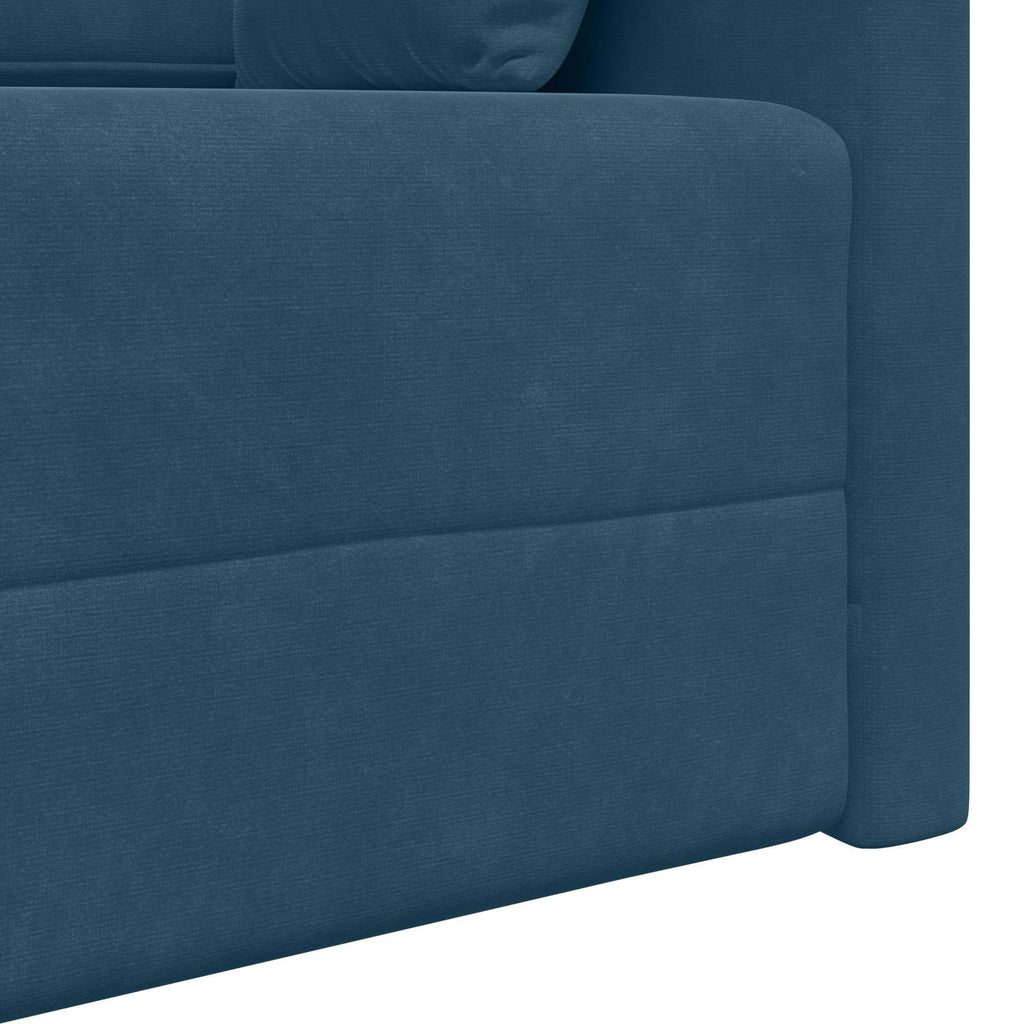 vidaXL Sofa podłogowa z funkcją spania Niebieski 213 x 70 x 77 cm
