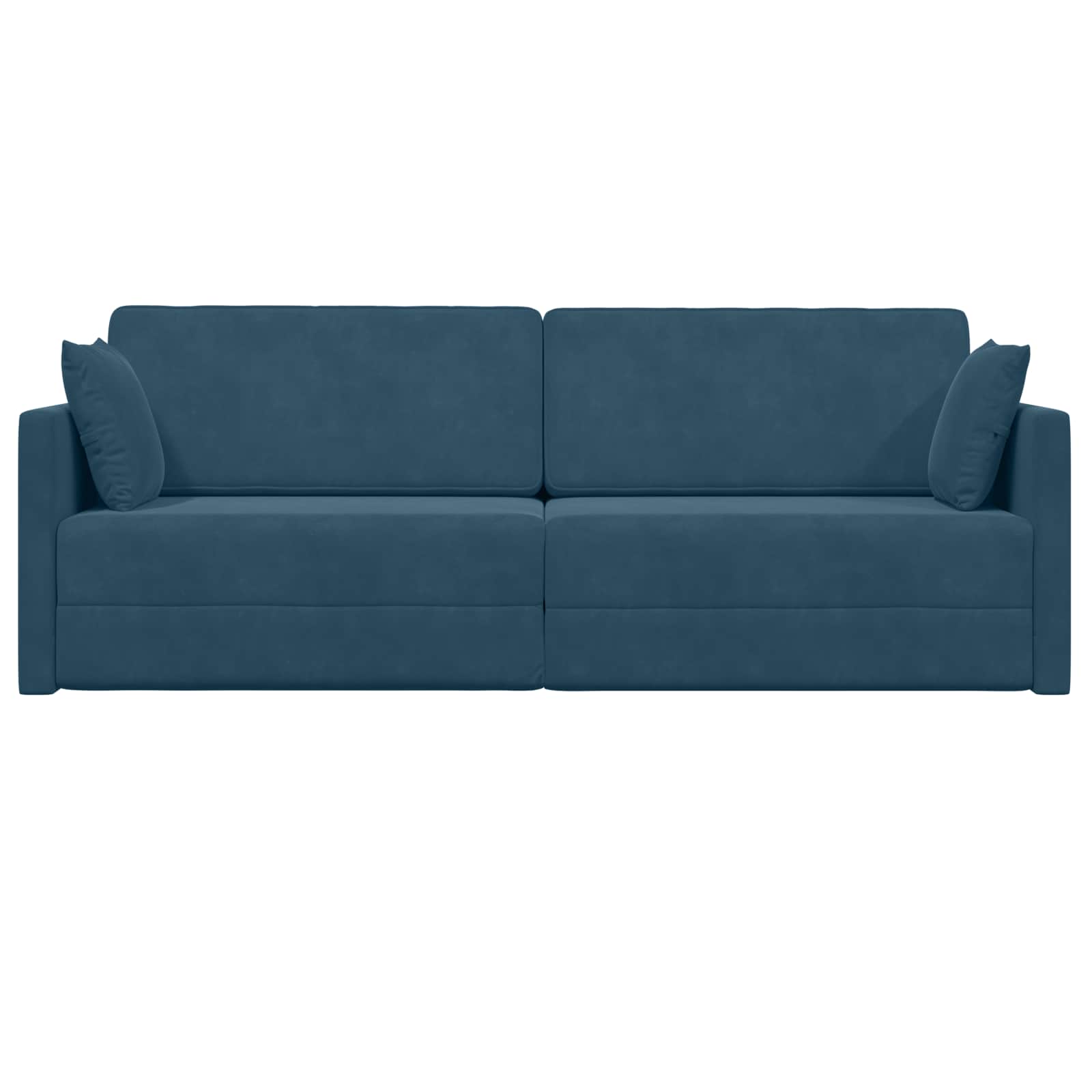 vidaXL Sofa podłogowa z funkcją spania Niebieski 213 x 70 x 77 cm