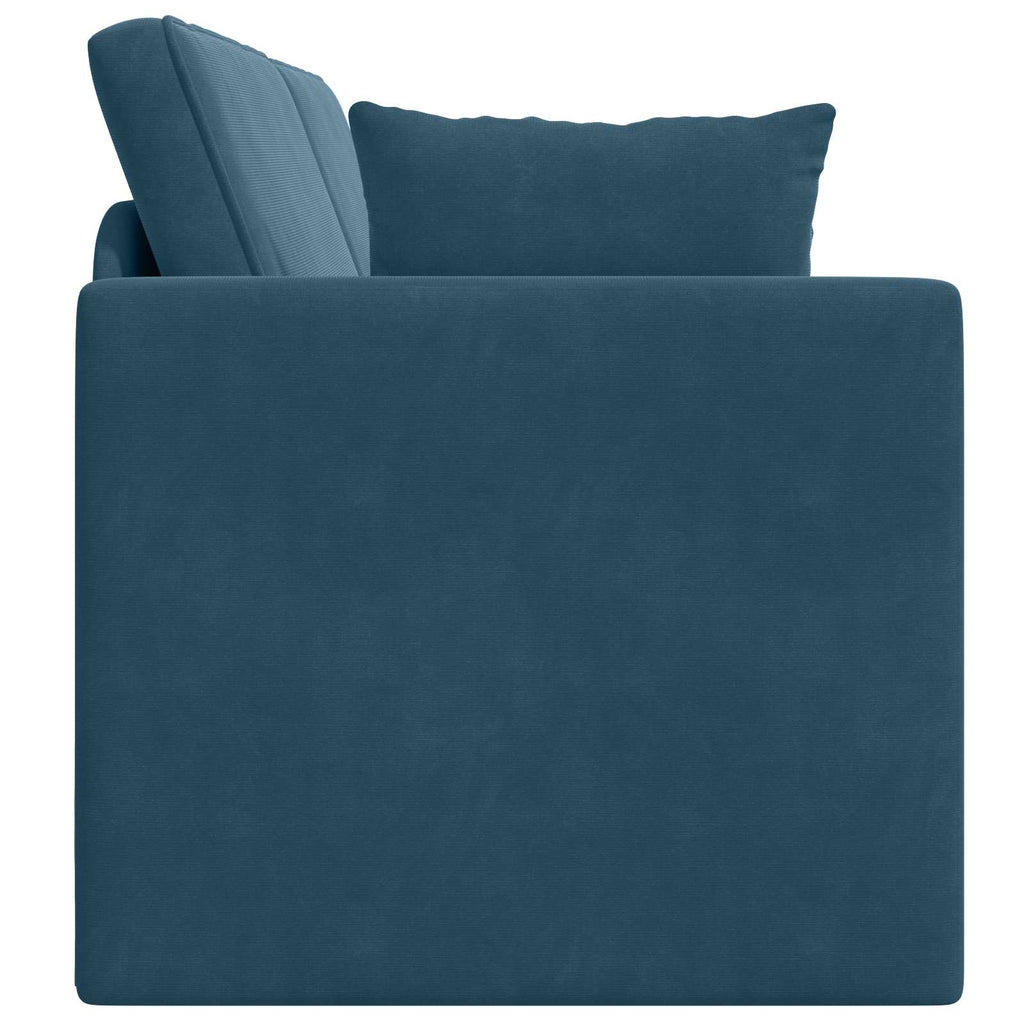 vidaXL Sofa podłogowa z funkcją spania Niebieski 213 x 70 x 77 cm