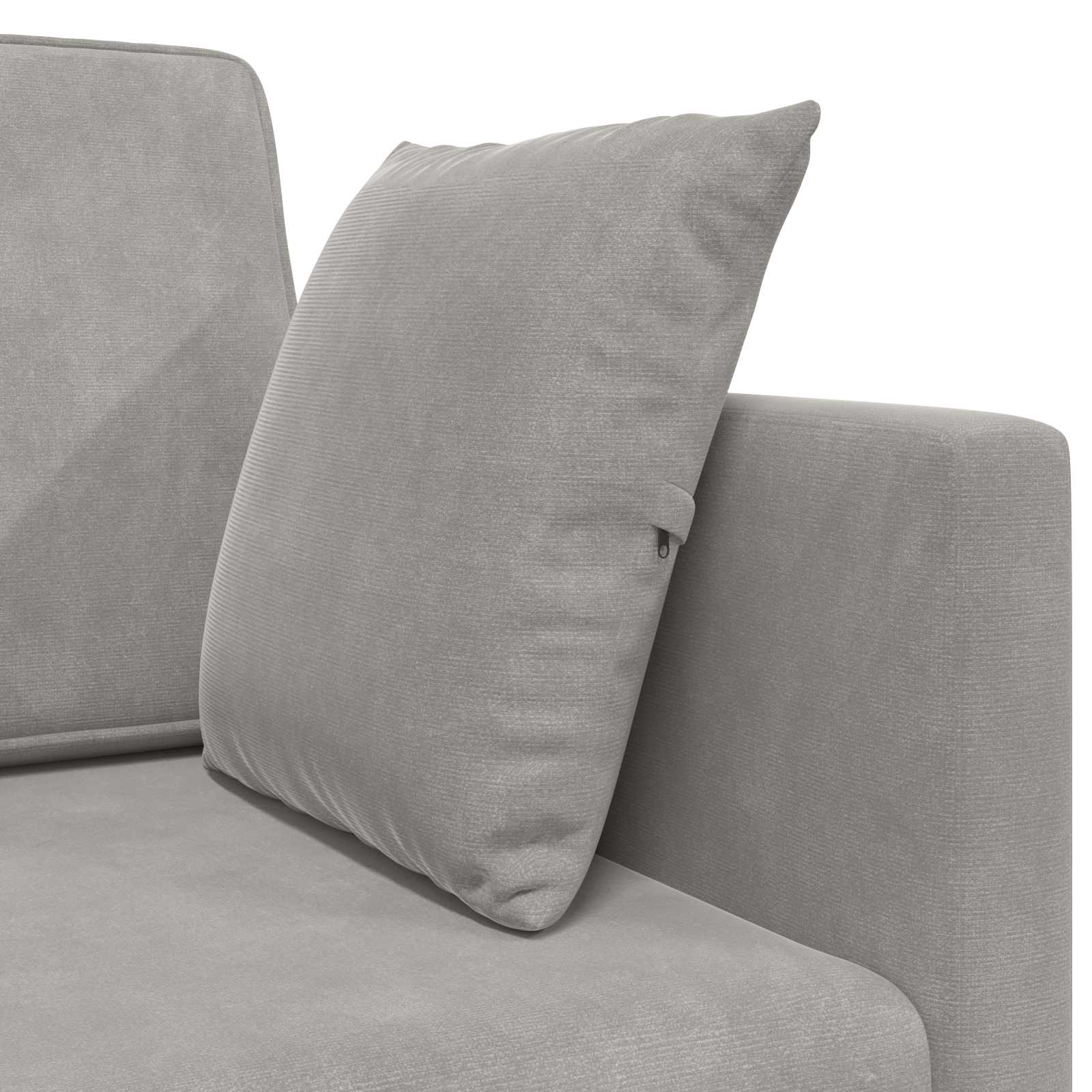 vidaXL Sofa podłogowa z funkcją spania Jasnoszary 213 x 70 x 77 cm