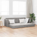 vidaXL Sofa podłogowa z funkcją spania Jasnoszary 213 x 70 x 77 cm
