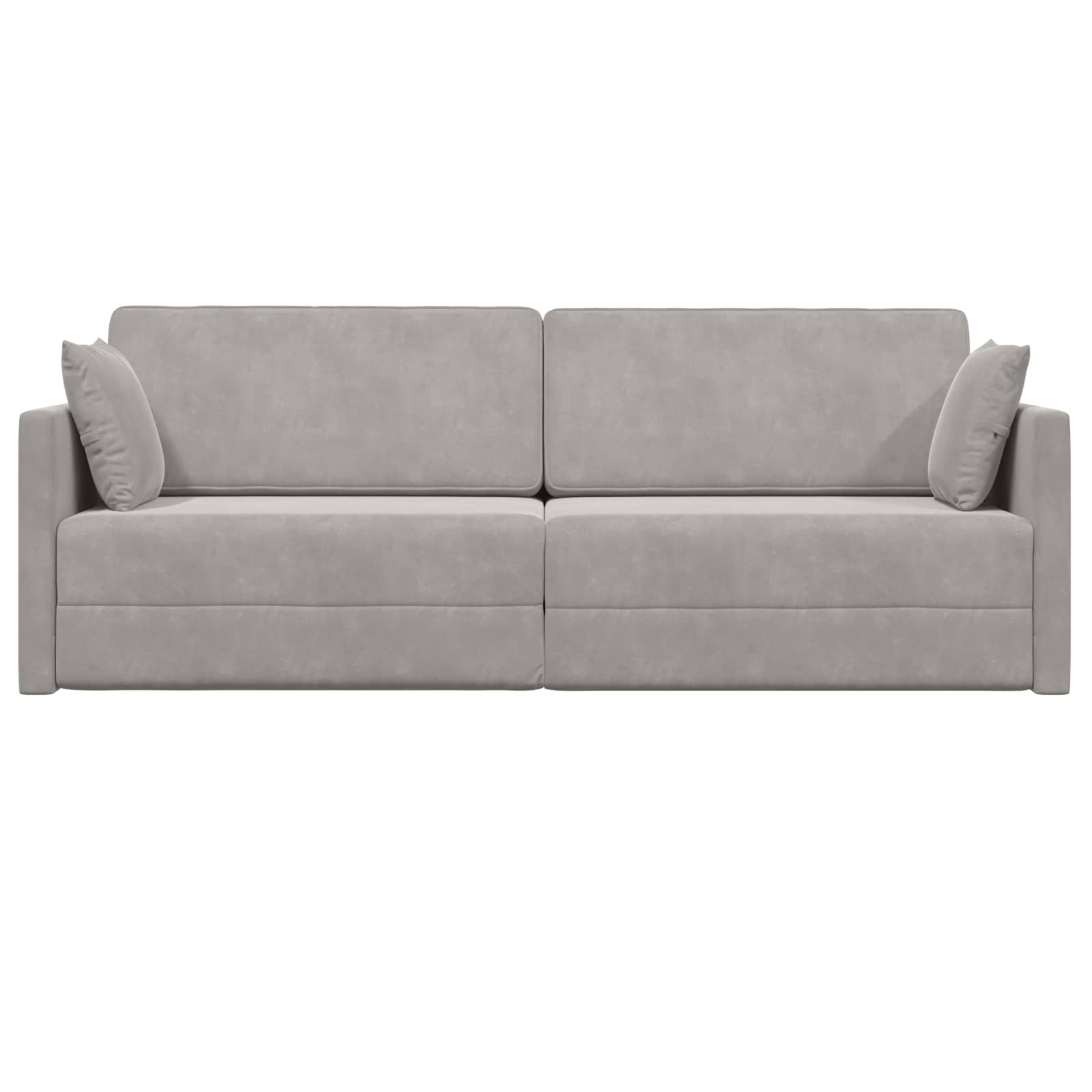 vidaXL Sofa podłogowa z funkcją spania Jasnoszary 213 x 70 x 77 cm