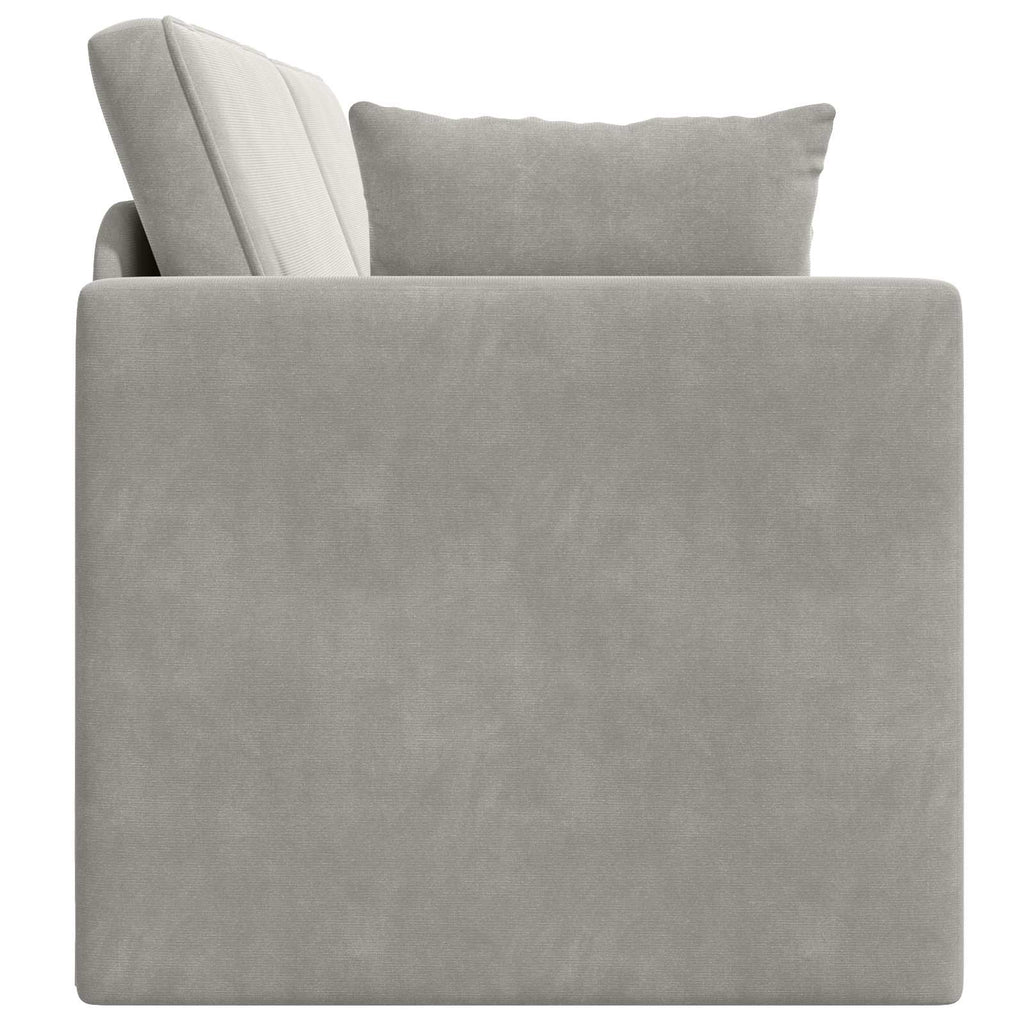 vidaXL Sofa podłogowa z funkcją spania Jasnoszary 213 x 70 x 77 cm